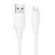 USB Cable Hoco Lightning X124 2.4A 1m white 44878 фото 3