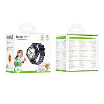 Дитячий годинник з GPS Hoco Y107 4G black 44917 фото