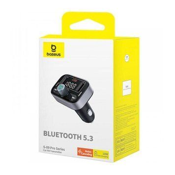 FM трансмістер Baseus S-09 Pro black 24943 фото