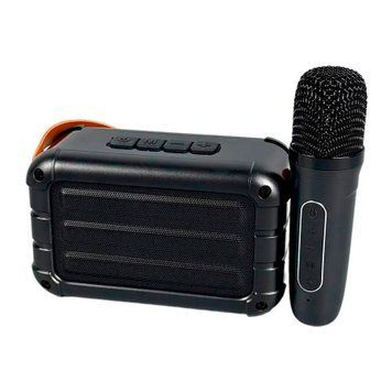 Колонка Bluetooth N15 1 мікрофон дитяче караоке black 45540 фото
