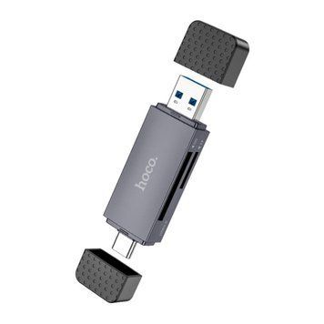 Сard reader Hoco HB45 USB/Type-C 3.0 Micro/Micro SD black 37279 фото