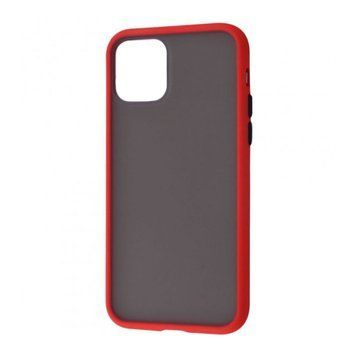 Силікон iPhone Xs Max Matte case red-black 12709 фото