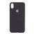 Силікон iPhone X/Xs matte black 17925 фото