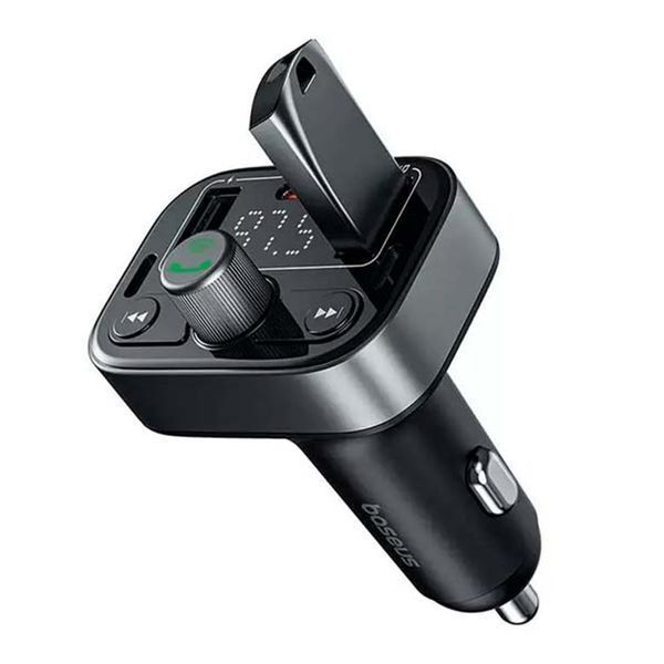 FM трансмістер Baseus S-09 Pro black 24943 фото