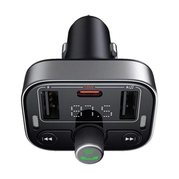 FM трансмістер Baseus S-09 Pro black 24943 фото