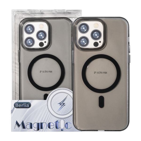 Накладка iPhone 16 Pro Max MagSafe Glaze Magnetic series black 29417 фото