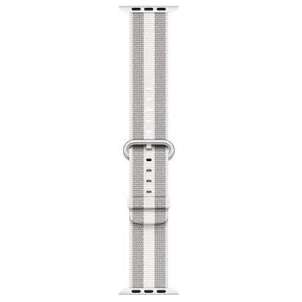 Ремінець Apple watch 38/40mm Sport Nylon Stripe white red 22934 фото