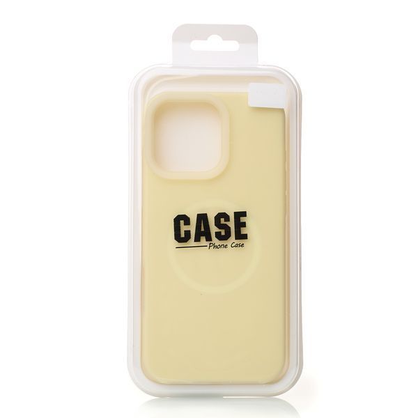 Силікон iPhone 15 Pro Max Smooth MagSafe yellow 41893 фото