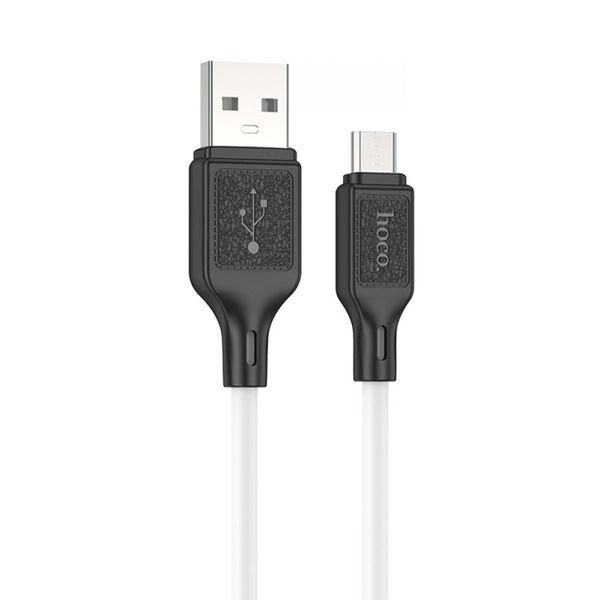 USB Cable Hoco Micro usb X90 2.4A 1m white 25326 фото
