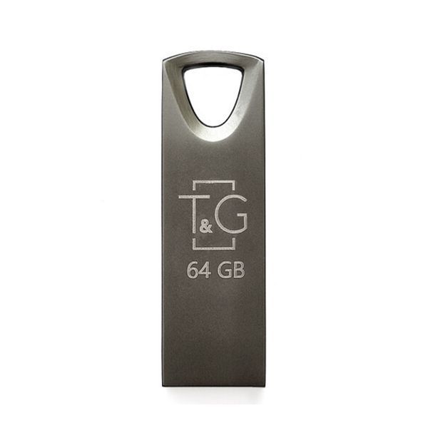 USB Flash 64 GB T&G 117 Metal Black UA 28273 фото