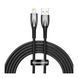 Кабель Baseus Glimmer Series Fast Charging Lightning 2.4A (2m) black 13028 фото 1