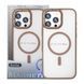 Силікон iPhone 16 Pro Max MagSafe Metal Armor Magnetic series gold 29419 фото 2
