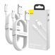 USB Cable Baseus Simple Wisdom Data Cable Kit Micro 2.1A (1.5m) 2шт white 44137 фото 2