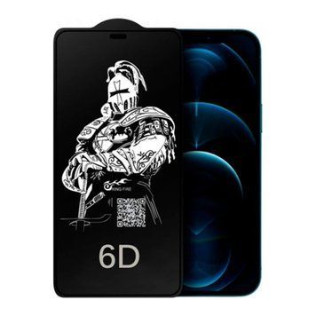 Скло King Fire iPhone 6/6S black 28334 фото