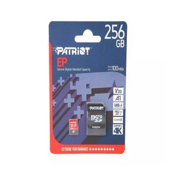 MicroSD 256GB Patriot UHS-I U3 100R Class10 + SD adapter UA 36540 фото