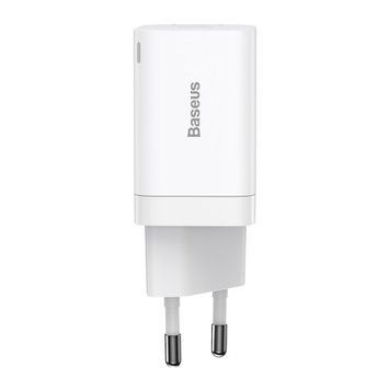 МЗП Baseus Super Si Pro Quick Charger 30W (1USB-1USB-C) white 28564 фото