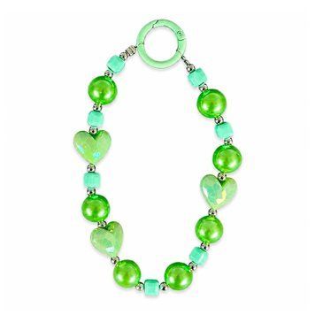 Ремінець-браслет для телефона Heart green 46986 фото