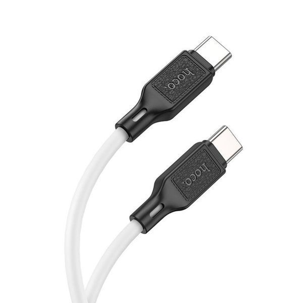 Cable Hoco Type-C to Type-C X90 60w/3A 1m white 40201 фото