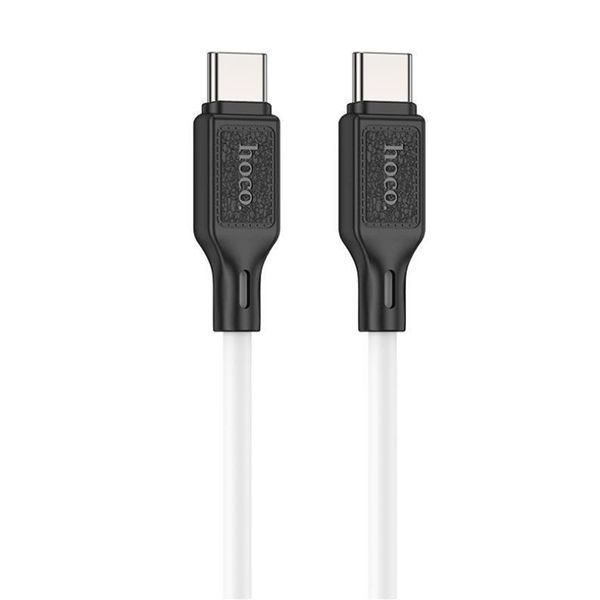 Cable Hoco Type-C to Type-C X90 60w/3A 1m white 40201 фото