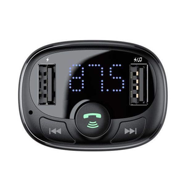FM трансмістер Baseus S-09A 2.4A 2USB black 24967 фото