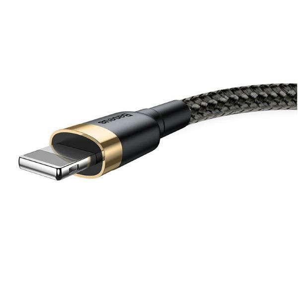 USB Cable Baseus Cafule Lightning 1.5A (2m) gold/black 00608 фото