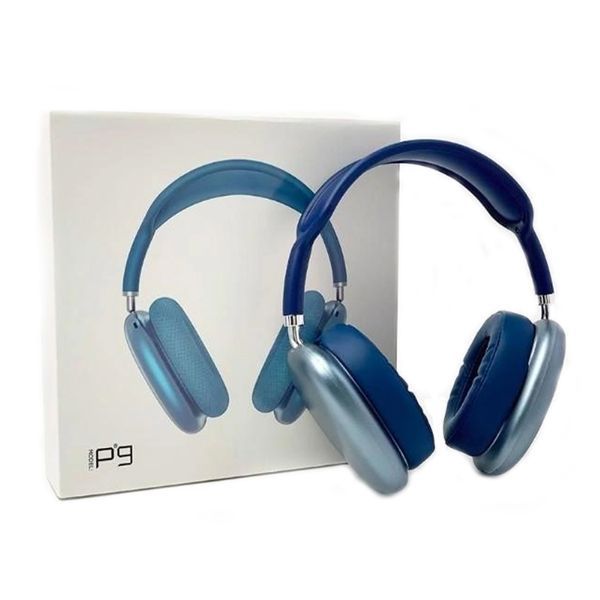 Навушники Big Bluetooth P9 blue 34201 фото