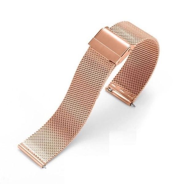 Універсальний ремінець 20mm Milanese Loop rose gold 29508 фото