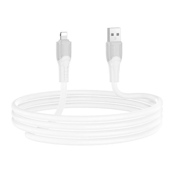USB Cable Hoco Lightning X106 2.4A 2m grey 44810 фото