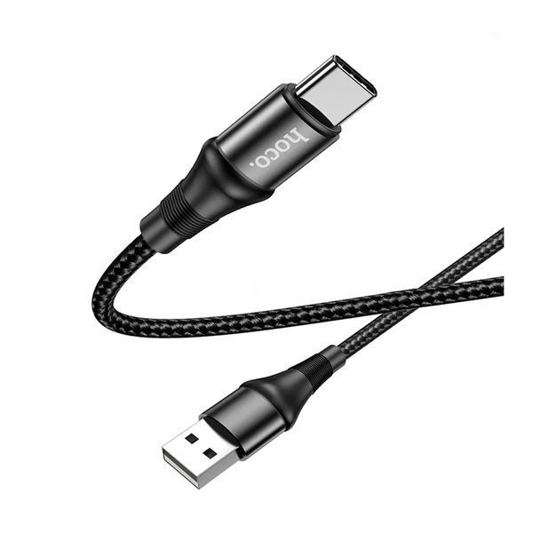 USB Cable Hoco Type-C X50 3A 1m чорний 23882 фото