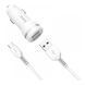 АЗП Hoco Z27 2.4A (2USB) + cable Micro white 21524 фото 2