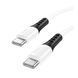 Cable Hoco Type-C to Type-C X82 60W/3A 1m white 39680 фото 3