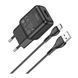 МЗП Hoco C96A 10.5W/2.1A (1USB) + cable Type-C black 30847 фото 2
