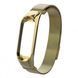 Ремінець Xiaomi Mi Band 5/6 Milanese Loop magnet ombre gold-green 06919 фото 1