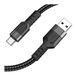 USB Cable Hoco Type-C U110 3A 1.2m black 04696 фото 1