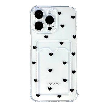 Силікон Samsung A16/A165F 2024 Clear with Pocket Print Heart 00909 фото