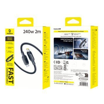 Cable Baseus PicoGo Type-C to Type-C 240W (2m) black 47178 фото
