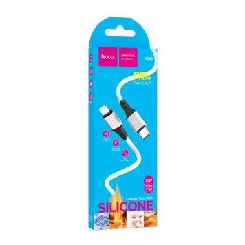 Cable Hoco Type-C to Lightning X86 20W/3A 1m white 39681 фото