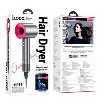 Фен Hoco HP11 1600W rose red 00062 фото