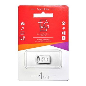 USB Flash 4 GB T&G 105 Metal Silver UA 09873 фото