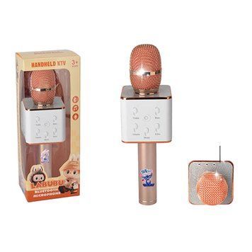 Мікрофон караоке bluetooth Q7A Labubu gold 44244 фото