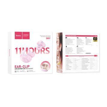 Навушники Air Bluetooth Hoco EW57 Auspicious clip-on pink 35307 фото