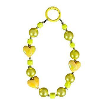 Ремінець-браслет для телефона Heart yellow 46985 фото