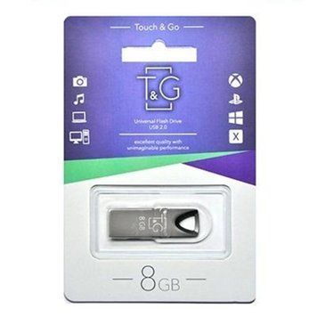 USB Flash 8 GB T&G 117 Metal Black UA 28270 фото