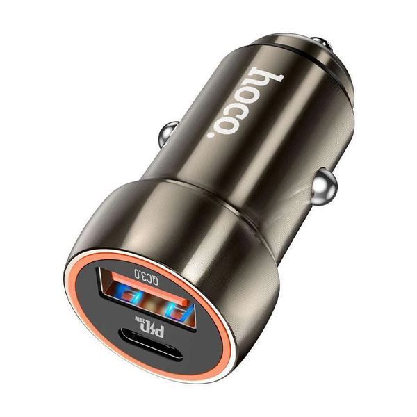 АЗП Hoco Z46A PD 20W/3A QC3.0 (USB/USB-C) black 41382 фото