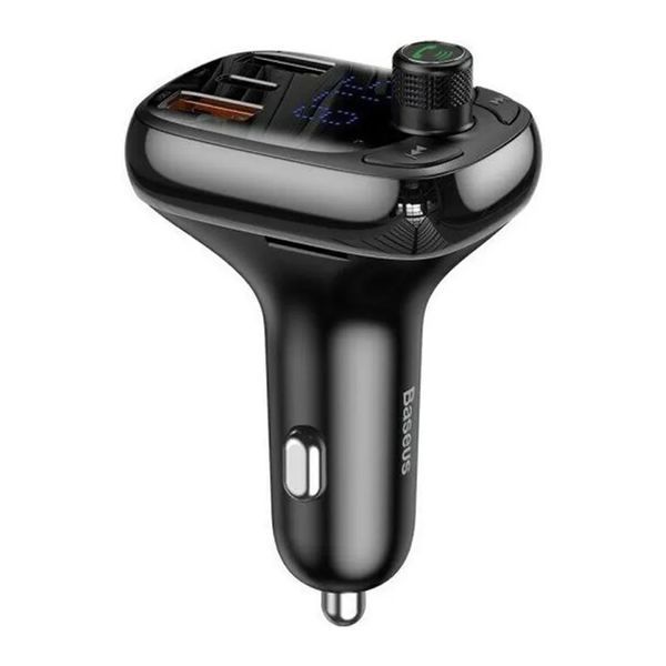 FM трансмістер Baseus S-13 2USB + Type-C black 24968 фото