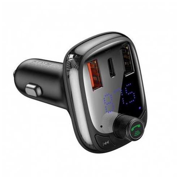 FM трансмістер Baseus S-13 2USB + Type-C black 24968 фото