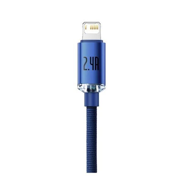 Кабель Baseus Crystal Shine Series Lightning 2.4A (2m) blue 10046 фото