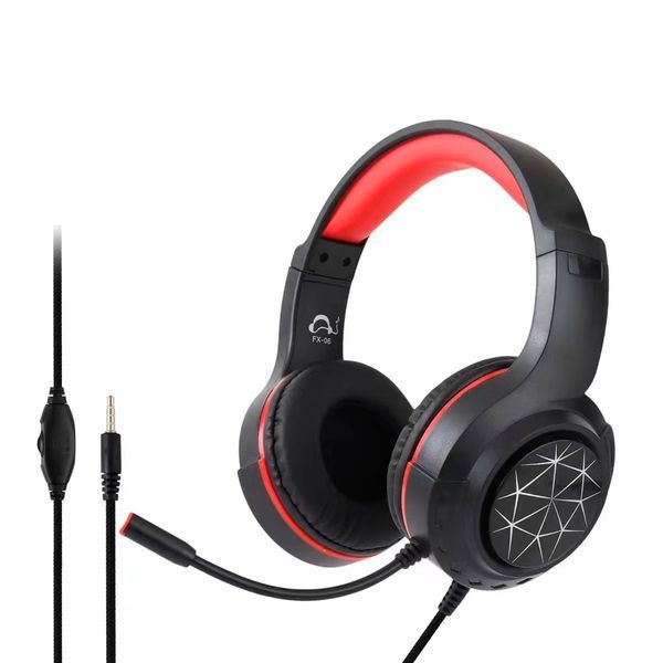 Навушники для комп'ютера Headset Game FX-06 black red 45542 фото