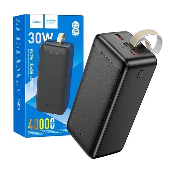 Power bank 40000 mAh Hoco J111C 30W PD30W+QC3.0 Led black 35271 фото