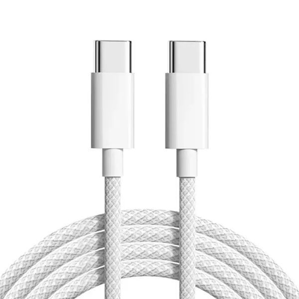 USB-C Cable Apple FineWoven Premium Type-C to Type-C 60W white 00763 фото